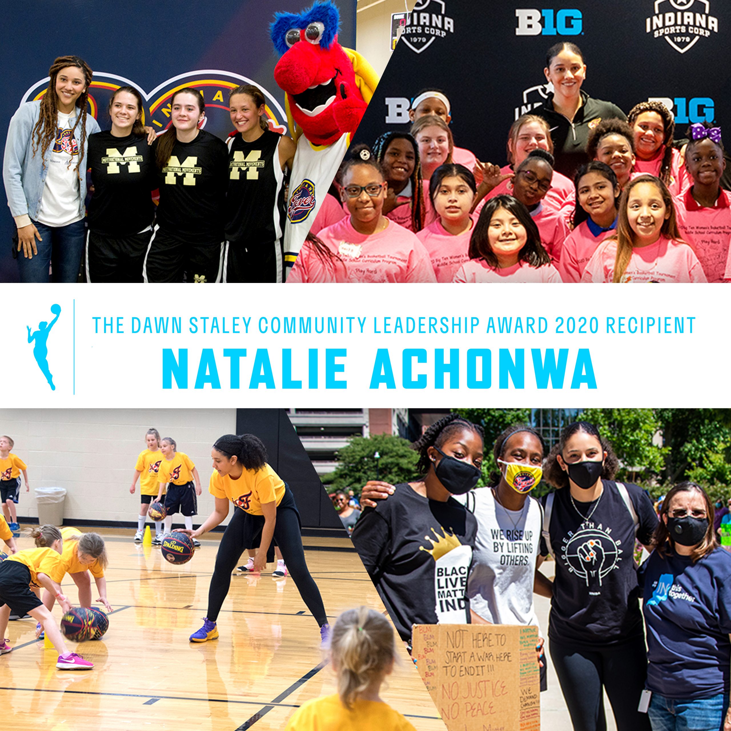 Natalie Achonwa Wins Dawn Staley Community Leadership Award
